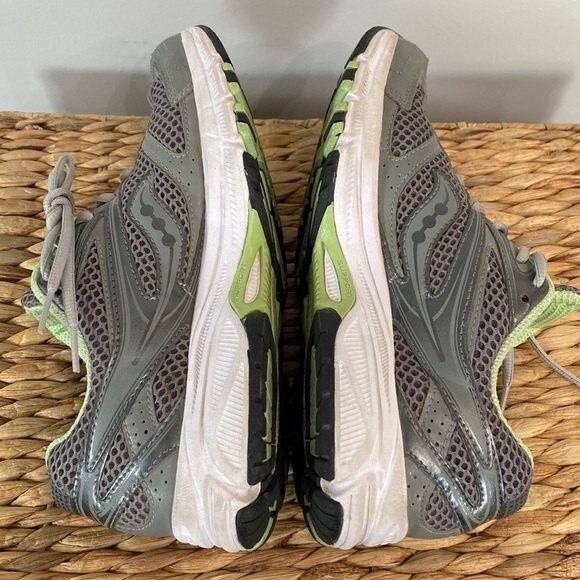 Saucony Cohesion XT-600 Athletic Running Shoes Performance Wear Lime Green Pink - Picture 6 of 12